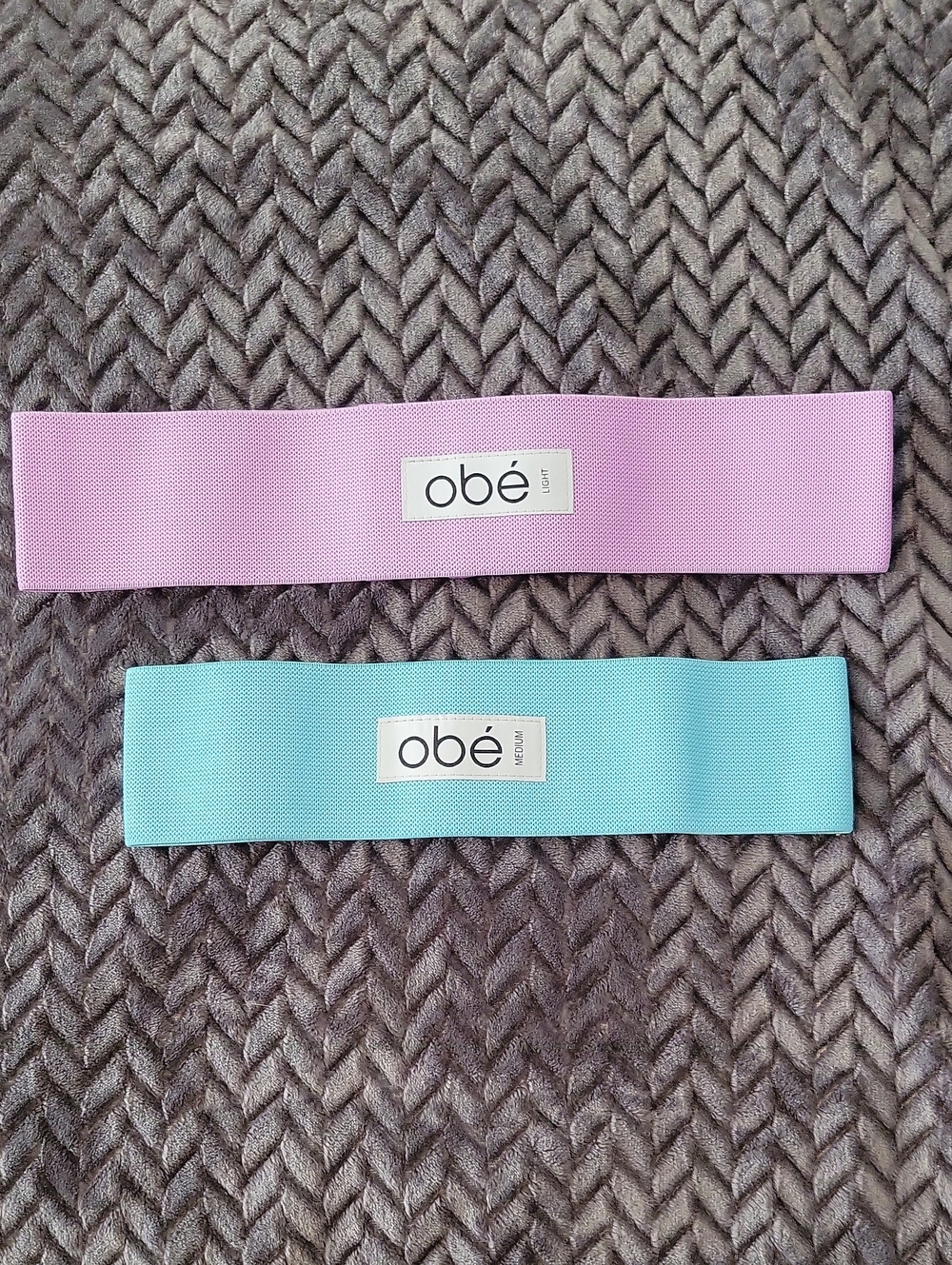 obé Pink and Aqua Resistance Bands - Set of 2
